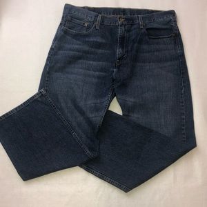 Levis 569 Red Tab Mens 38x30 Relaxed Straight Fit 5 Pocket Denim Blue Jeans